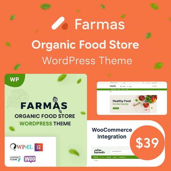 Farmas – Organic Food Store WordPress Theme