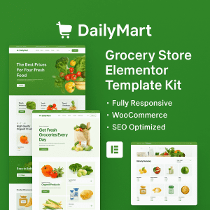 DailyMart – Grocery Store Elementor Template Kit