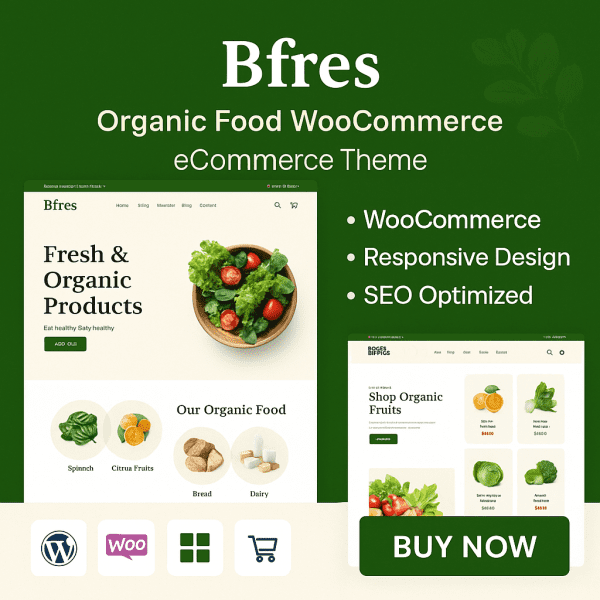 Bfres – Organic Food WooCommerce eCommerce Theme
