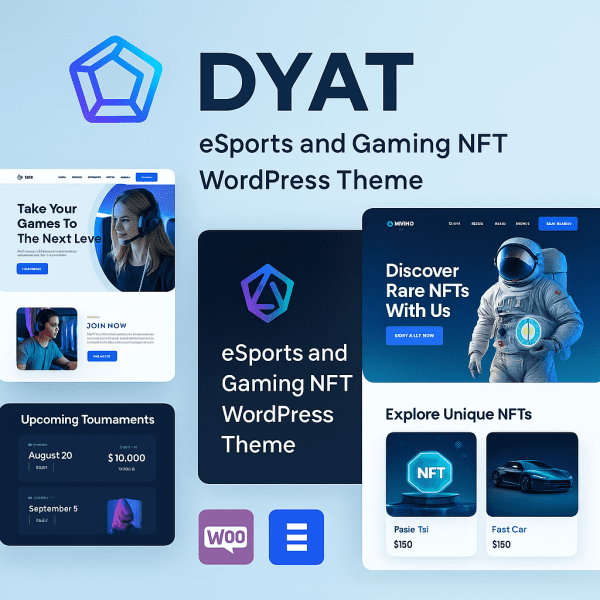 DYAT – eSports and Gaming NFT WordPress Theme