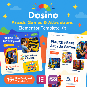 Dosino – Arcade Games & Attractions Elementor Template Kit
