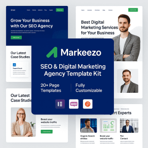 Markeezo – SEO & Digital Marketing Agency Elementor Template Kit