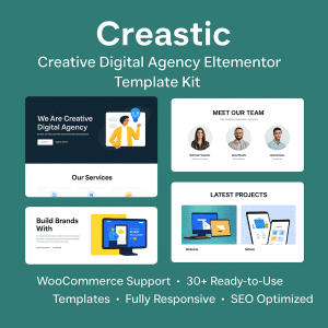 Creastic – Creative Digital Agency Elementor Template Kit