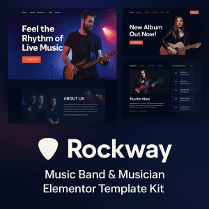 Rockway – Music Band & Musician Elementor Template Kit