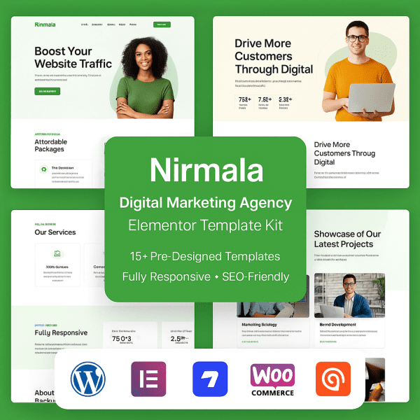 Nirmala – Digital Marketing Agency Elementor Template Kit