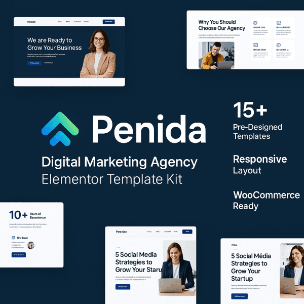 Penida – Digital Marketing Agency Elementor Template Kit