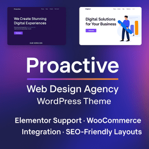 Proactive – Web Design Agency WordPress Theme