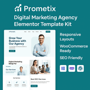 Prometix – Digital Marketing Agency Elementor Template Kit