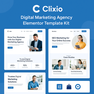 Clixio – Digital Marketing Agency Elementor Template Kit