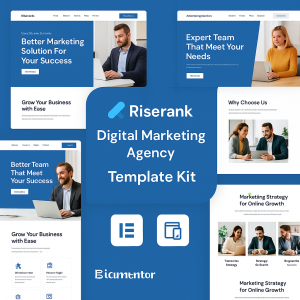 Riserank – Digital Marketing Agency Elementor Template Kit