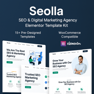 Seolla – SEO & Digital Marketing Agency Elementor Template Kit