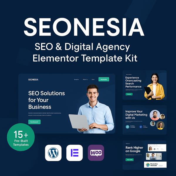 Seonesia – SEO & Digital Agency Elementor Template Kit