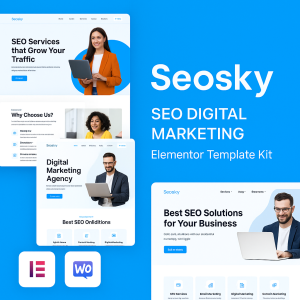 Seosky – SEO Digital Marketing Elementor Template Kit
