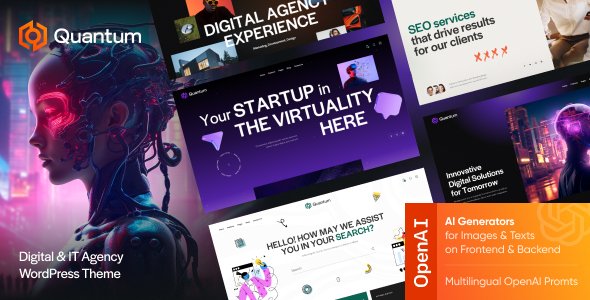 Quantum – Digital & IT Agency WordPress Theme