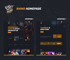 Rhino – eSports & Gaming Elementor Template Kit